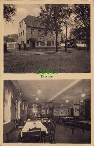 157703 Ansichtskarte Chemnitz 1937 Gasthaus Lindengarten Dresdner Str. 94