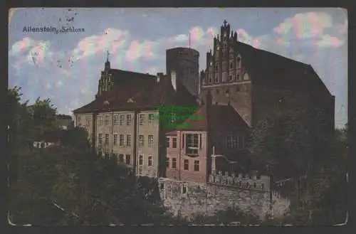 152113 Ansichtskarte Allenstein Olsztyn Ostpreußen Schloß um 1915