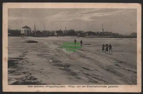 151632 Ansichtskarte Mitau Jelgava Lettland 1916 Feldpost Östlicher Kriegsschauplatz