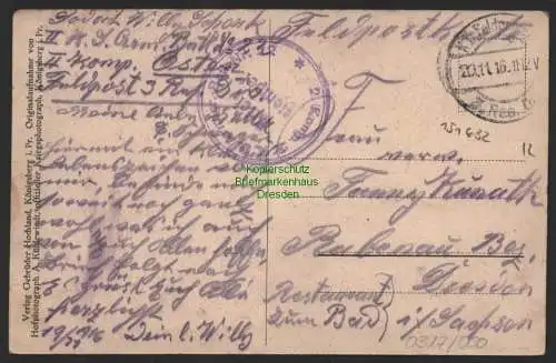 151632 AK Mitau Jelgava Lettland 1916 Feldpost Östlicher Kriegsschauplatz