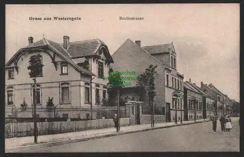 151557 Ansichtskarte Westeregeln 1913 Breitestrasse