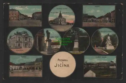 151637 Ansichtskarte Jicina Itschina Gitschina Jitschin 1916