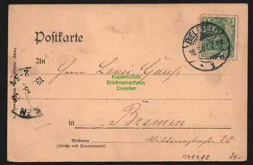 148088 Ansichtskarte Bielefeld 1905 Partie bei Ummelmann