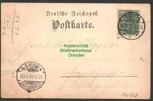 140868 Ansichtskarte Idstein im Taunus 1900 Totale