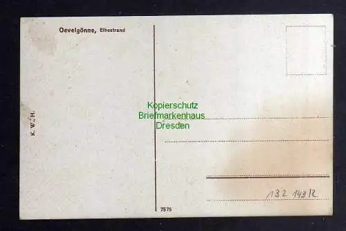 132143 AK Övelgönne Oevelgönne Altona Hamburg Elbestrand um 1925