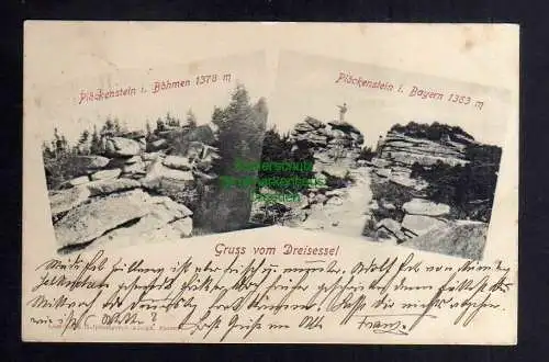 131090 AK Dreisessel Plöckenstein Böhmen Bayern 1905