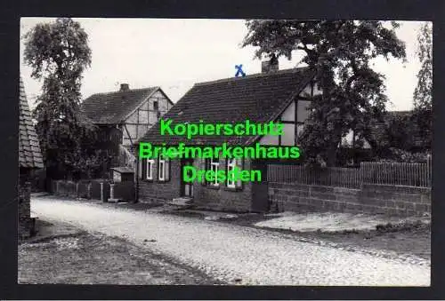 118602 AK Warsleben Fotokarte " unser Haus "  Risokoaufnahme H. Oettmann Oschers