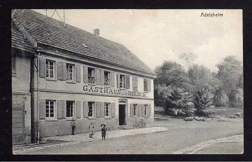 108341 AK Adelsheim 1910 Gasthaus zum Hirsch Vollbild