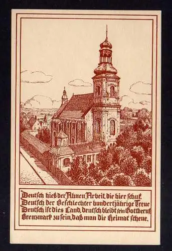 108747 AK Fraustadt Schlesien Klosterkirche um 1925 Deutscher Ostbund Berlin Kün