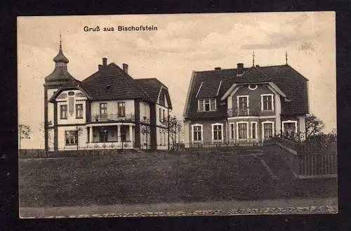 108862 AK Bisztynek Bischofstein Ostpreußen 1914 Feldpost Villa Wohnhaus