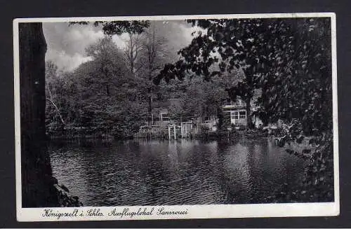 108758 AK Königszelt Schlesien Ausflugslokal Gasthaus Sanssouci 1937