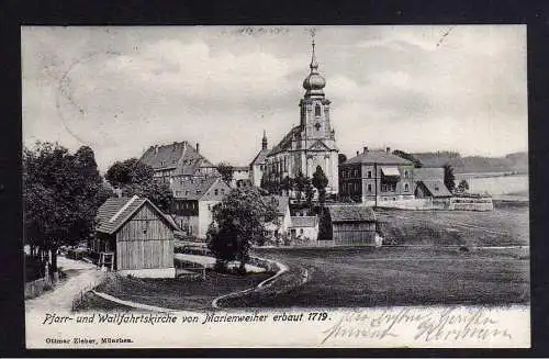 106301 AK Marktleugast 1907 Kirche Wallfahrtskirche von Marienweiher erbaut 1719