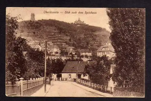 106555 AK Oberlössnitz Blick nach dem Spitzhaus 1915