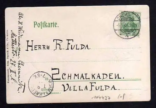 104437 AK Chemnitz Studentika 1904 Alemania seis Panier