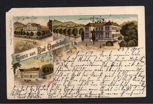 103640 AK  Bad Oppelsdorf Bogatynia Reichenau 1900 Litho Hotel Villa Schröter Al