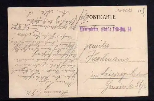 104038 AK Heming Lothringen 1916 Feldpost  Bahnhofstraße