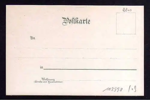 103998 AK Winterlitho Ansbach Promenade um 1900