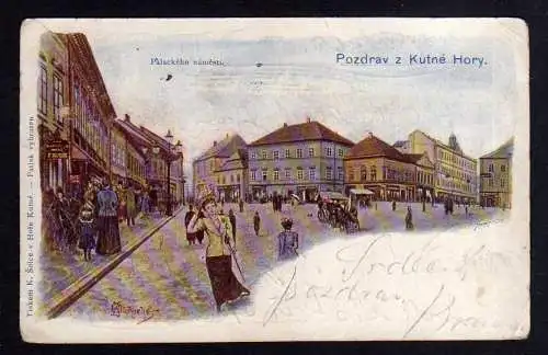 103956 AK Kutna Hora Kuttenberg Namesti Künstlerkarte 1900