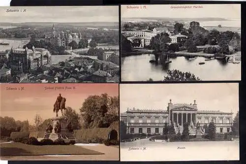 103596 4 AK Schwerin 1905 1910 Marstall Museum Schloss Denkmal Friedrich Franz