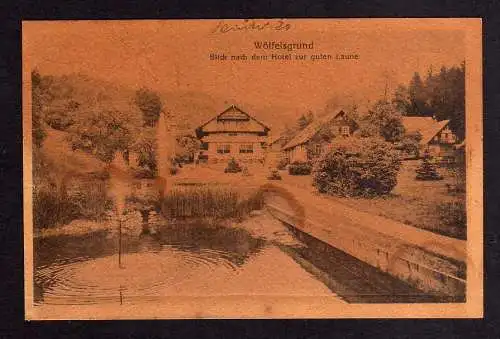 103109 AK Miedzygorze Wölfelsgrund Hotel zur guten Laune 1918 Kr. Habelschwerdt