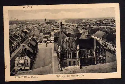 103356 AK Frankfurt Oder Blick von der Marienkirche 1919