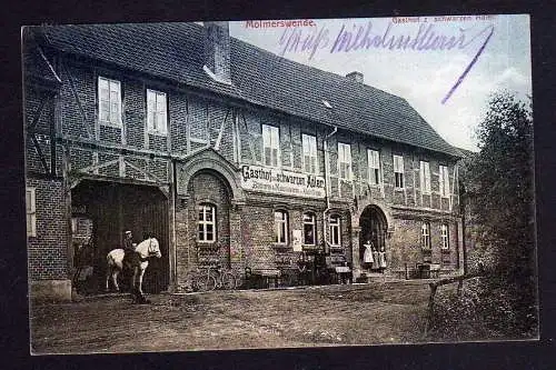 102240 AK Molmerswende Mansfeld Gasthof zum schwarzen Adler 1909 Bäckerei Materi