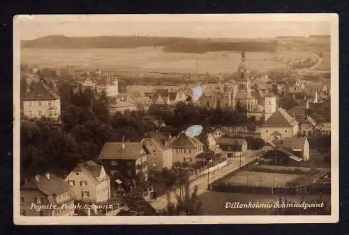 102354 Ansichtskarte Fotokarte Pegnitz Villenkolonie Schmiedpoint 1934