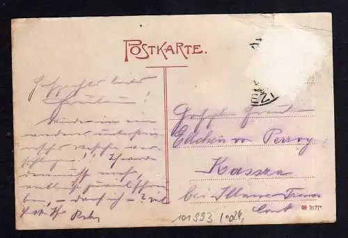 101993 AK Brezice Rann Slovenien 1908 Hotel zum schwarzen Adler Deutsches Heim