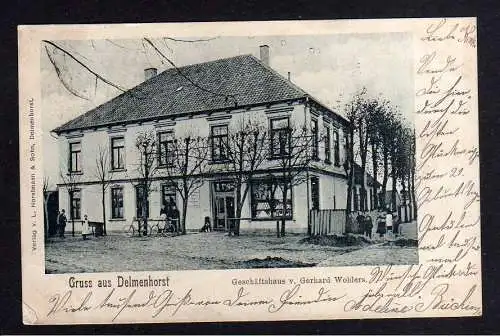 102216 Ansichtskarte Delmenhorst 1901 Geschäftshaus v. Gerhard Wohlers