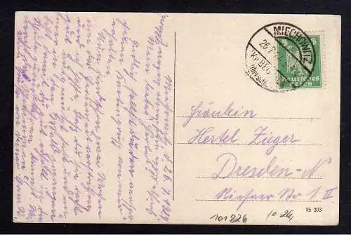 101826 Ansichtskarte Beuthen Oberschlesien 1924 Kaiser Franz Josef Platz Kaffee Hindenburg