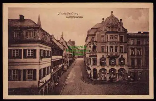 166087 AK Aschaffenburg 1911 Dalbergstrasse 