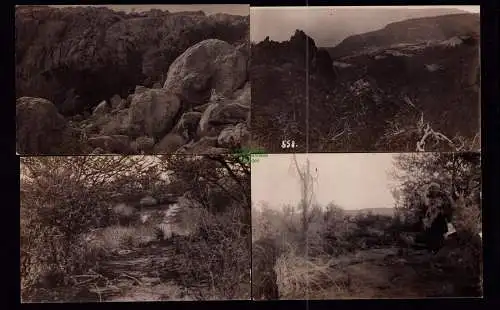 166143 4 AK DSW Deutsch Südwestafrika um 1910 Fotokarten Oranjeberge Klippen