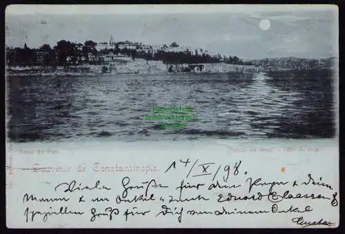 166141 AK Konstantinopel Constantinople 1898 Eingang zum Hafen 