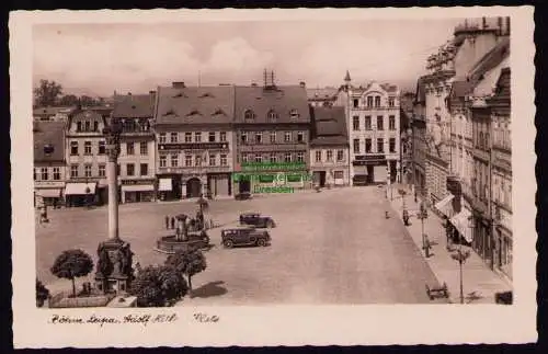 166121 AK Böhm. Leipa Ceska Lipa um 1940 AH Platz Fotokarte Markt 