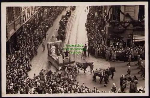 162134 AK Leipzig 1925 1. Sächsischer Reichskriegertag Festumzug Festzugskarte