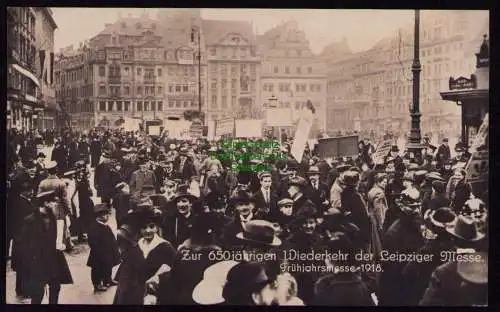 166025 AK Leipzig 1918 Frühjahrsmesse zur 650. Wiederkehrder Leipziger Messe 