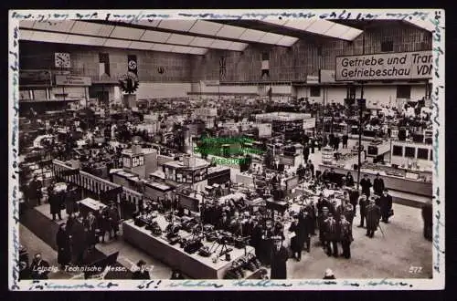 166035 AK Leipzig 1937 Fotokarte Technische Messe Getriebe und Getriebeschau 