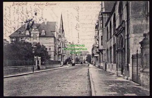 162082 AK Bielefeld 1910 Paulus Straße 