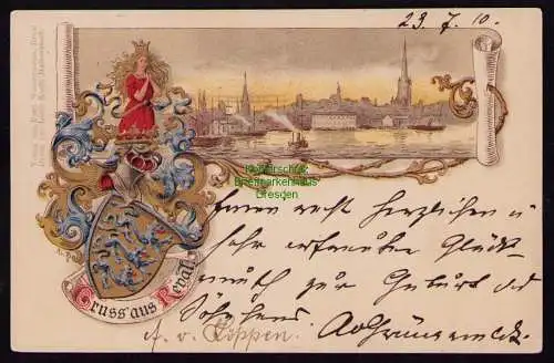 162207 AK Litho Gruss aus Reval 1910 Tallinn Estland