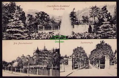 162144 AK Oberlössnitz Radebeul 1918 Bilz Naturheilanstalt Sophienstraße 