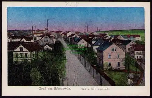 162118 AK Schedewitz Zwickau 1918 Hauptstraße Apotheke 