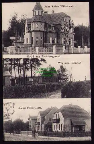 162271 AK Fichtengrund Oranienburg Friedrichsthal 1912 Kaiser Friedrich Straße