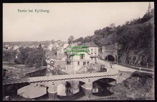 162276 AK Kyllburg um 1910 Brücke Tunnel 