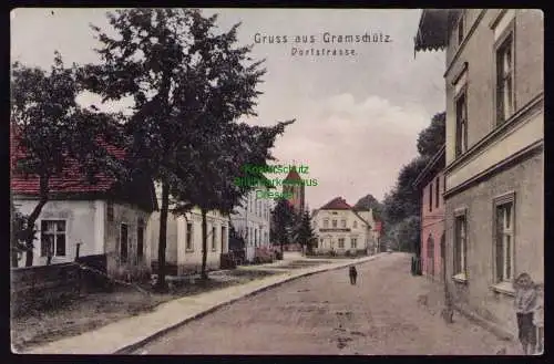 162075 AK Gramschütz Grebocice  1907 Dorfstraße Blick zur Kirche 