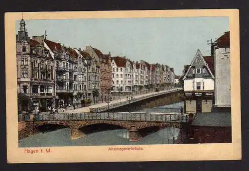 93981 AK Hagen i. W. Altenhagenerbrücke Bahnpost 1912