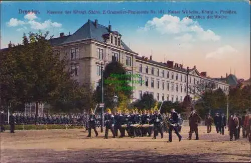 160044 AK Dresden um 1915 Kaserne des Königl. Sächs. 2. Grenadier-Regiments No