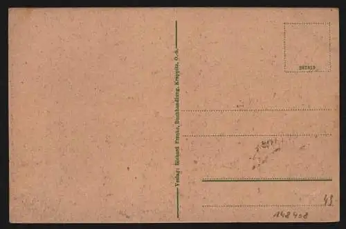 148824 AK Krappitz O.-S. 1920 Krapkowice Papierfabrik A.-G. Abstimmung Oppeln