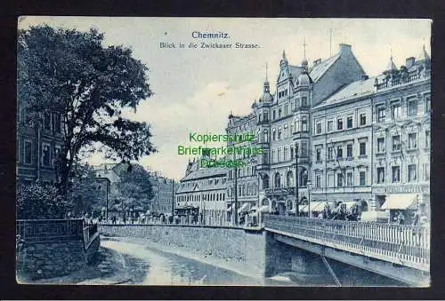 125828 AK Chemnitz Zwickauer Straße um 1920 Nicolai Apotheke