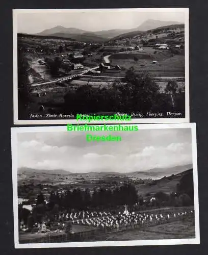 114615 2 AK Jasina Zimir Hoverla Pietros Friedhof Fotokarte 1938 Centralni valec