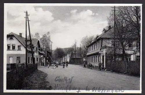 64045 AK Gasthof Hirschberg bei Olbernhau 1942 gelaufen Olbernhau Grünthal